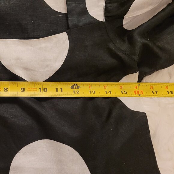 Vera Moda Black and White Crop Top with Puff Sleeves - Picture 10 of 11